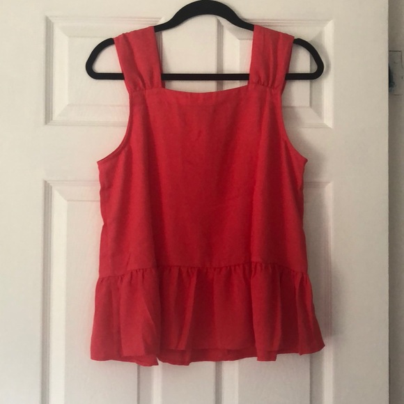 Square Neck Peplum Shell - LOFT NWT - Picture 2 of 5